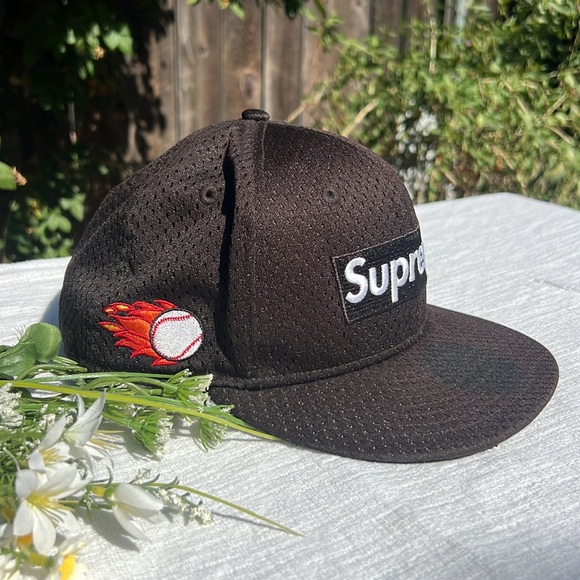 Supreme New Era Mesh Box Logo Cap Fitted 7 3/8. - Picture 3 of 17